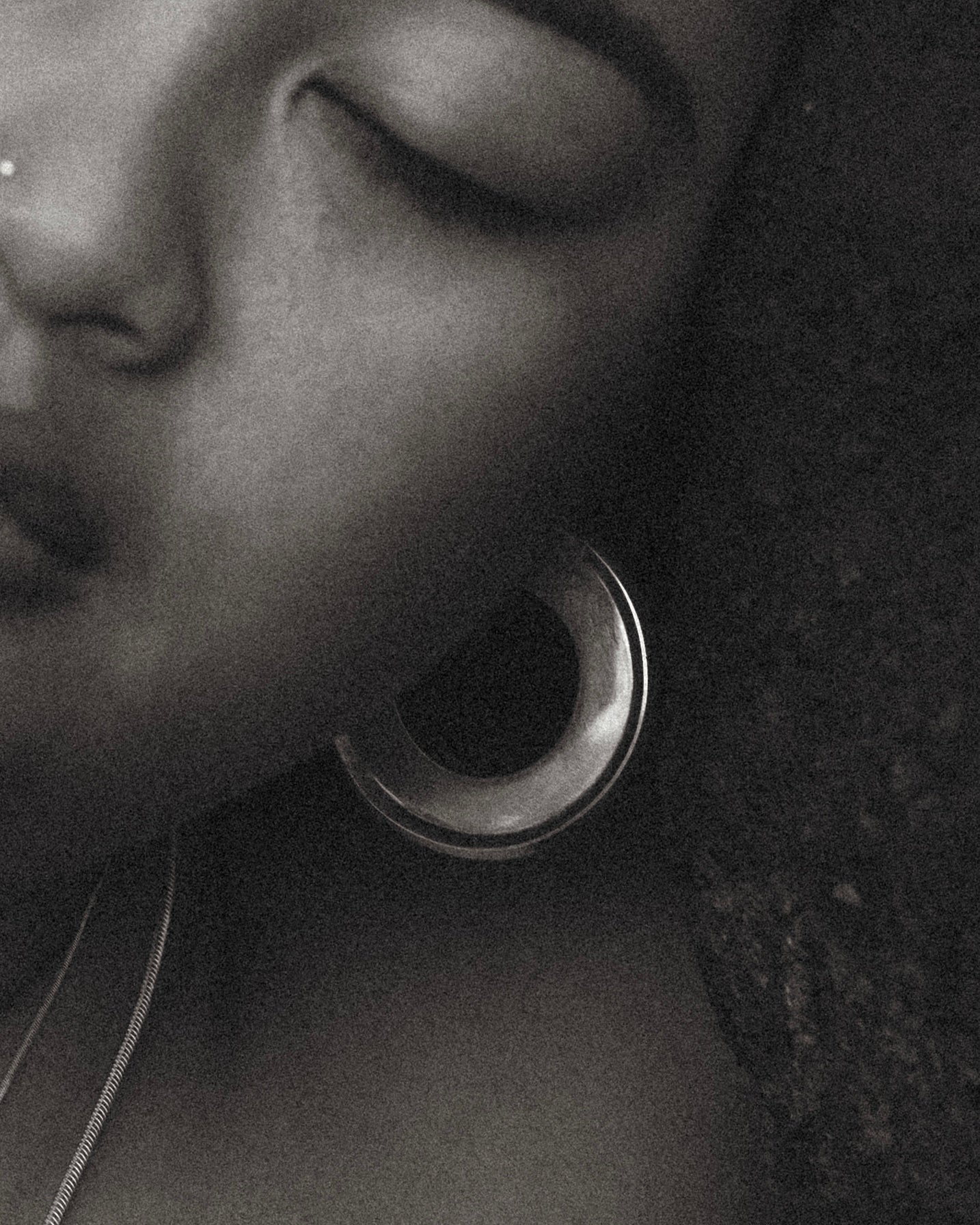 Both Sides of the Moon Hoops | Large
