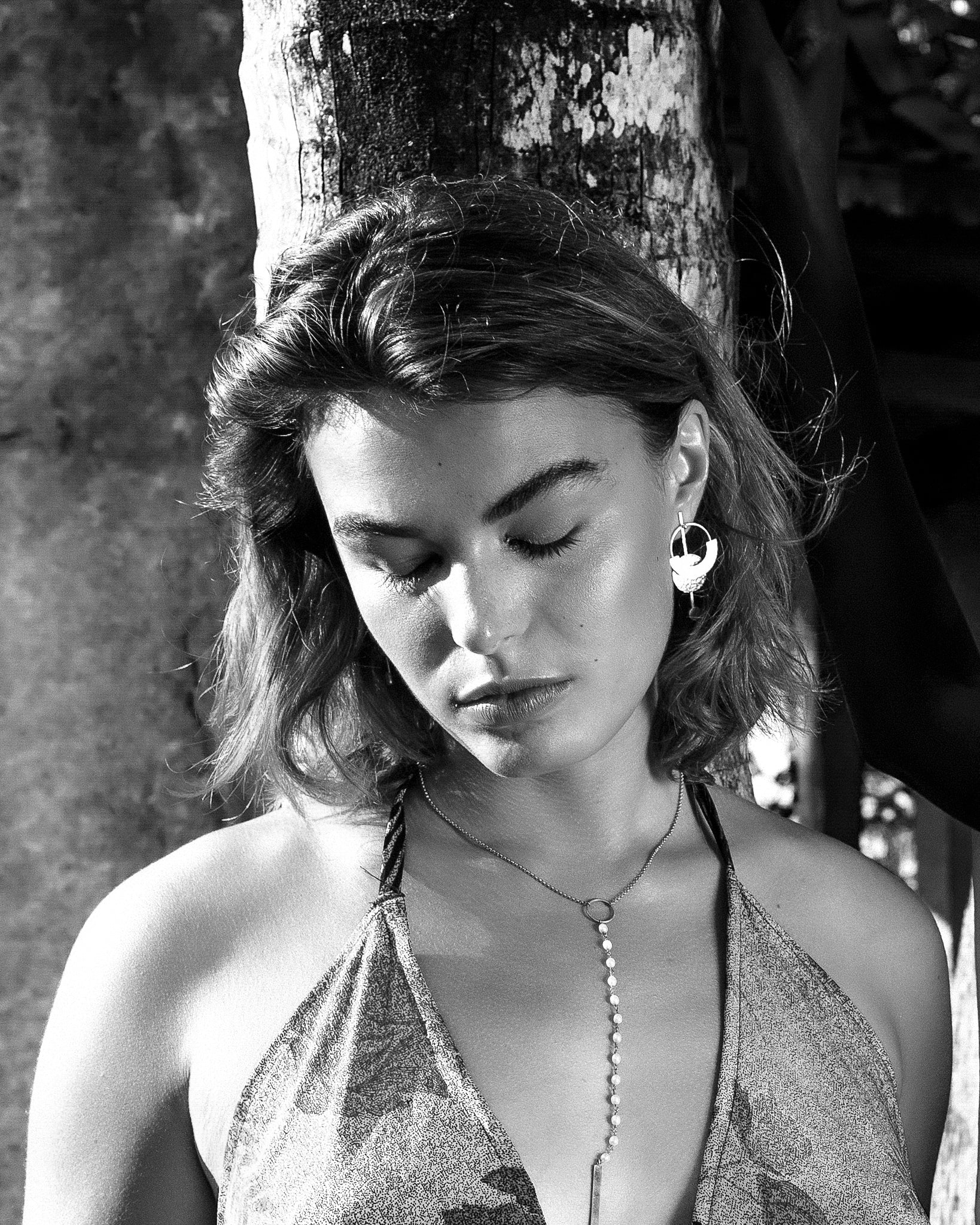 Beauty_shot_of_Anny_wearing_Constellation_Earrings_Brass_Medium