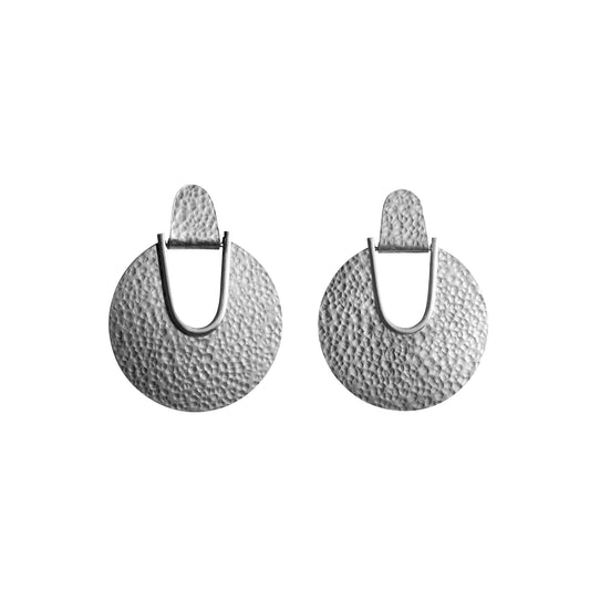 Elektra Earrings | Hammered Large