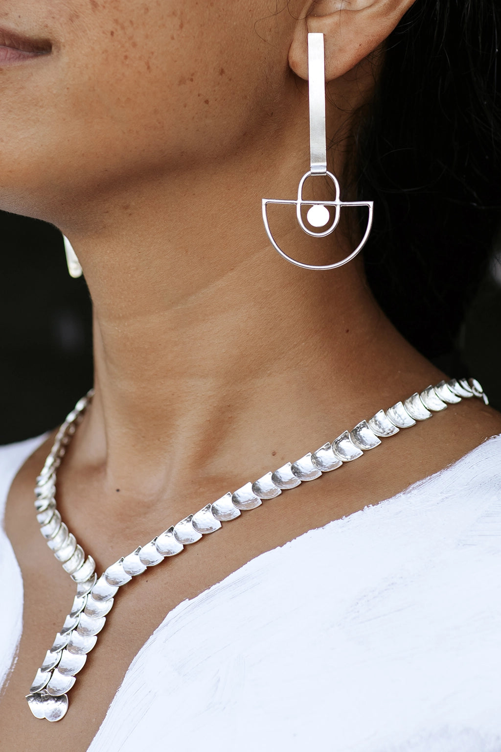 Drop Down Pearl Cross Necklace – KRJ Jewelry By Kasia Randall